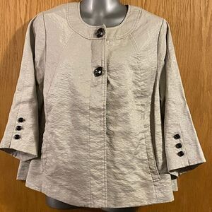 Laura Ashley 3/4 Sleeve Dress Coat, size 1X. (S98)